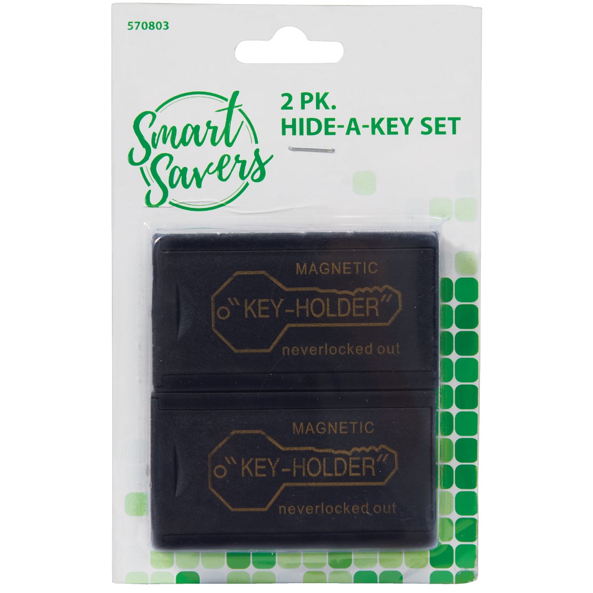 Smart Savers Hide-A-Key Black Key Hider (2-Pack)