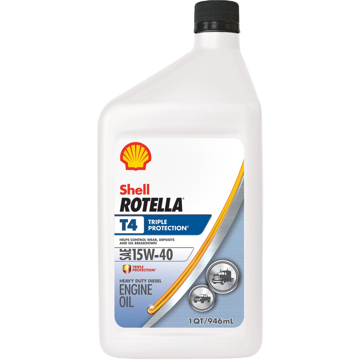 Rotella Shell 15W40 Quart Triple Protection Motor Oil