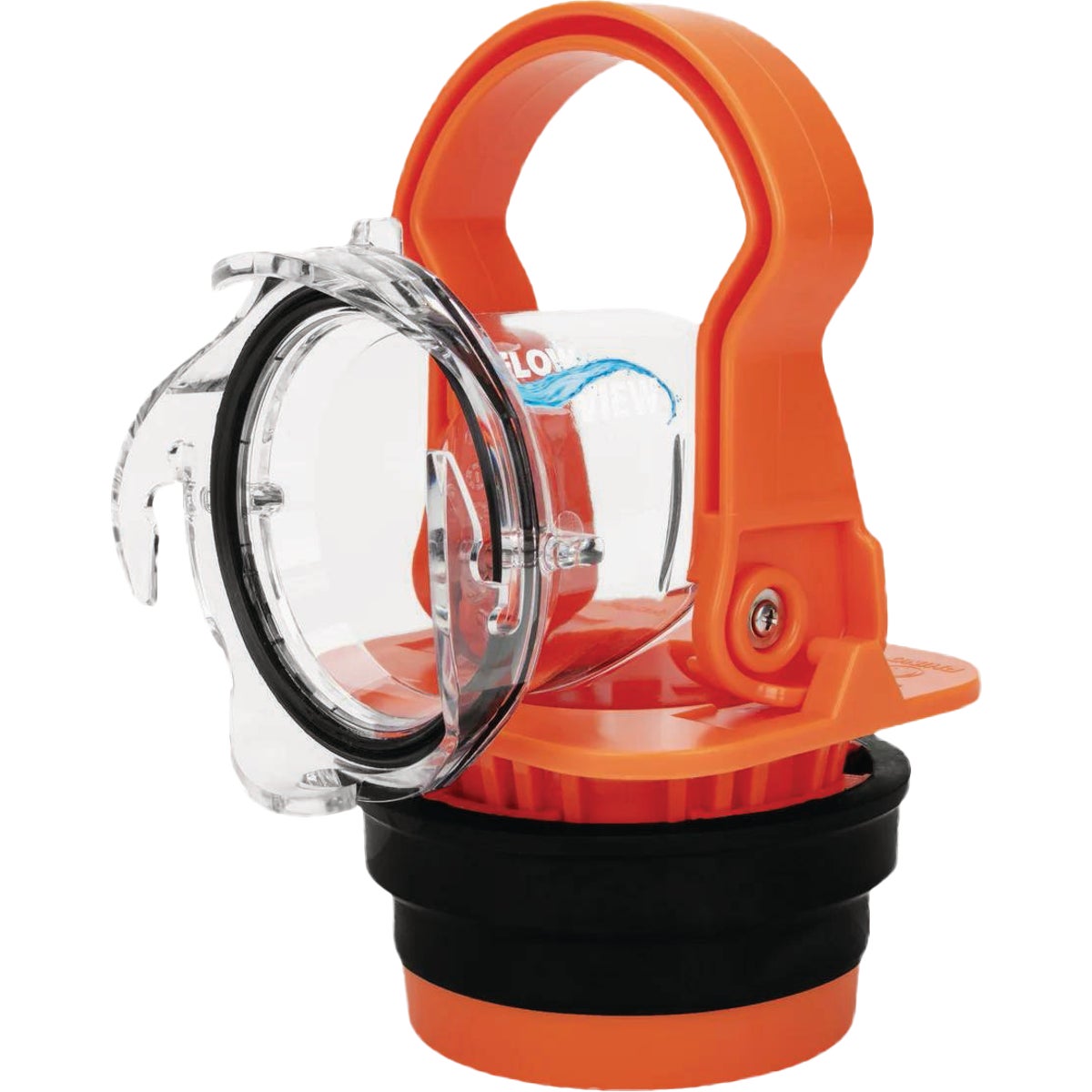 Camco Rhino RV Sewer Adapter PRO Clear Sewer Hose Elbow with Drain Lock Adapter