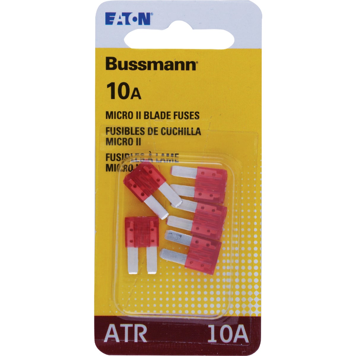 Bussmann 10A 32V ATR Non Indicating Blade Fuse, Red (5-Pack)
