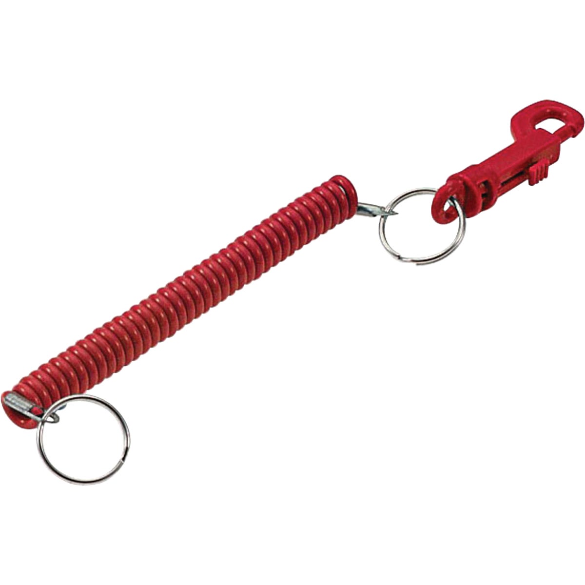 Lucky Line Tempered Steel 7/8 In. Designer Coil Key Chain