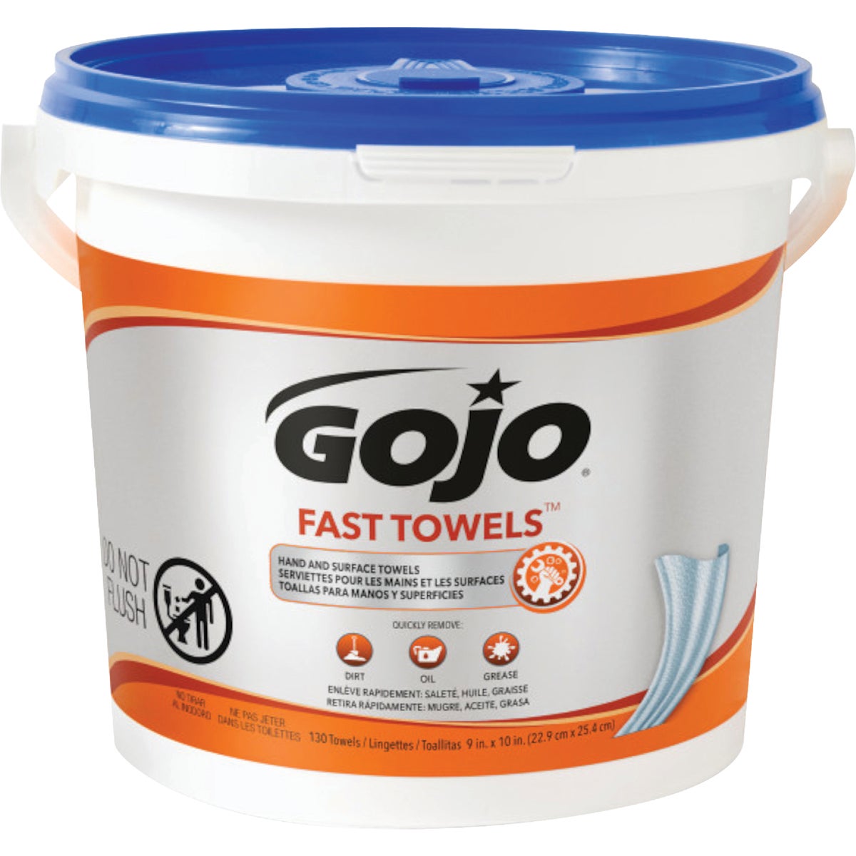 GOJO Fresh Citrus Pop-up Dispenser Fast Hand Cleaner Wipes, (130 Ct.)