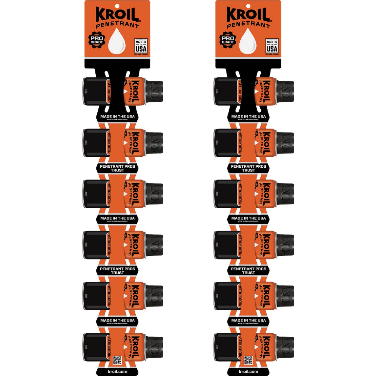 Kroil 3 Oz. Aerosol Oil Penetrant Clip Strip