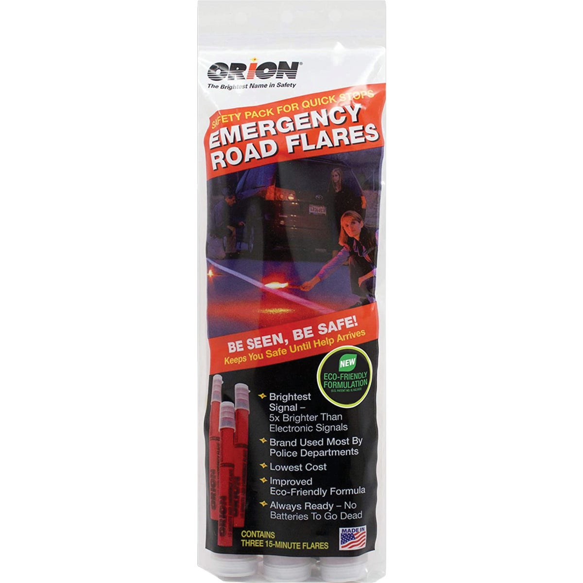Orion Safety PlasTcap 15-Minute Flare (3-Pack)