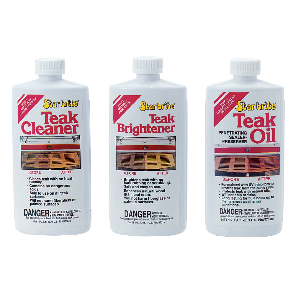 Starbrite Teak Cleaner Care Kit