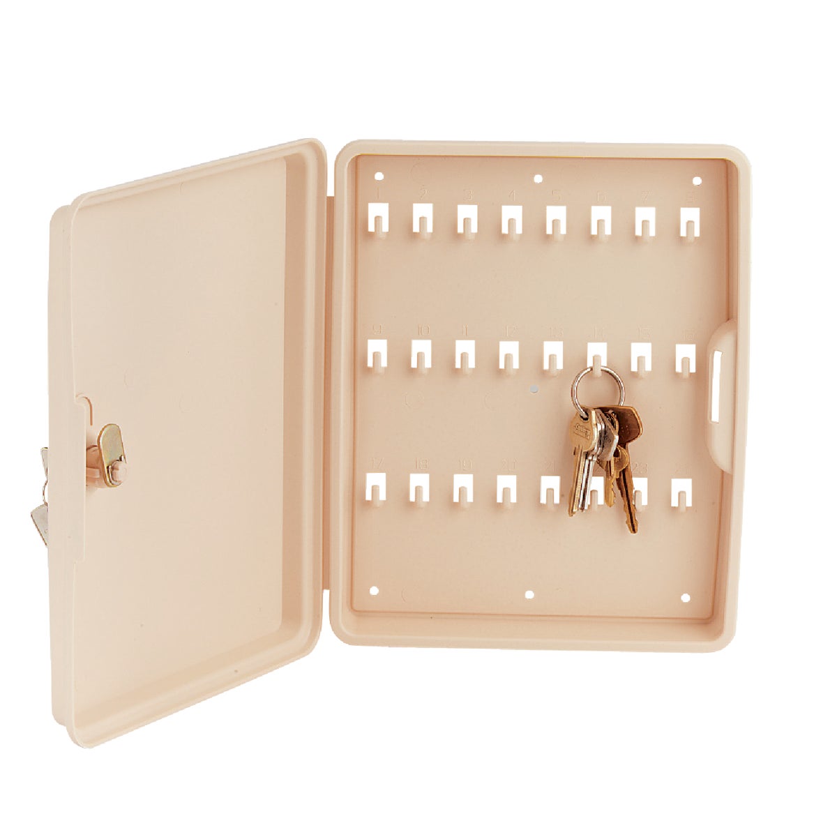 Lucky Line Lockable Polypropylene 8-1/2 In. Key Cabinet