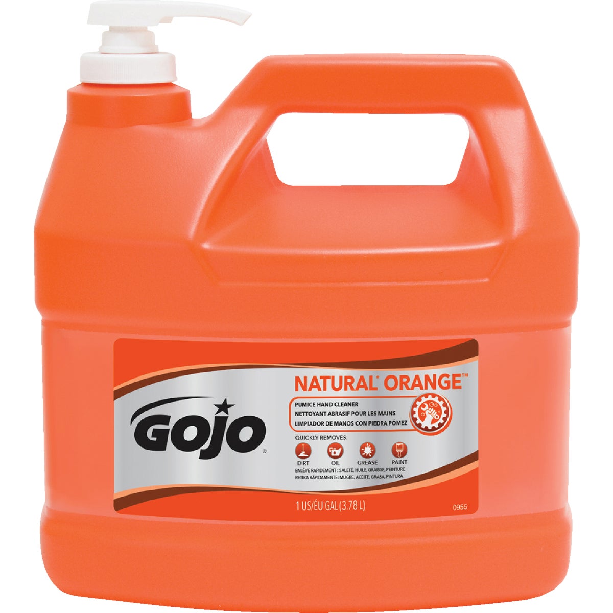 GOJO Natural Orange 1 Gal. Pump Pumice Hand Cleaner