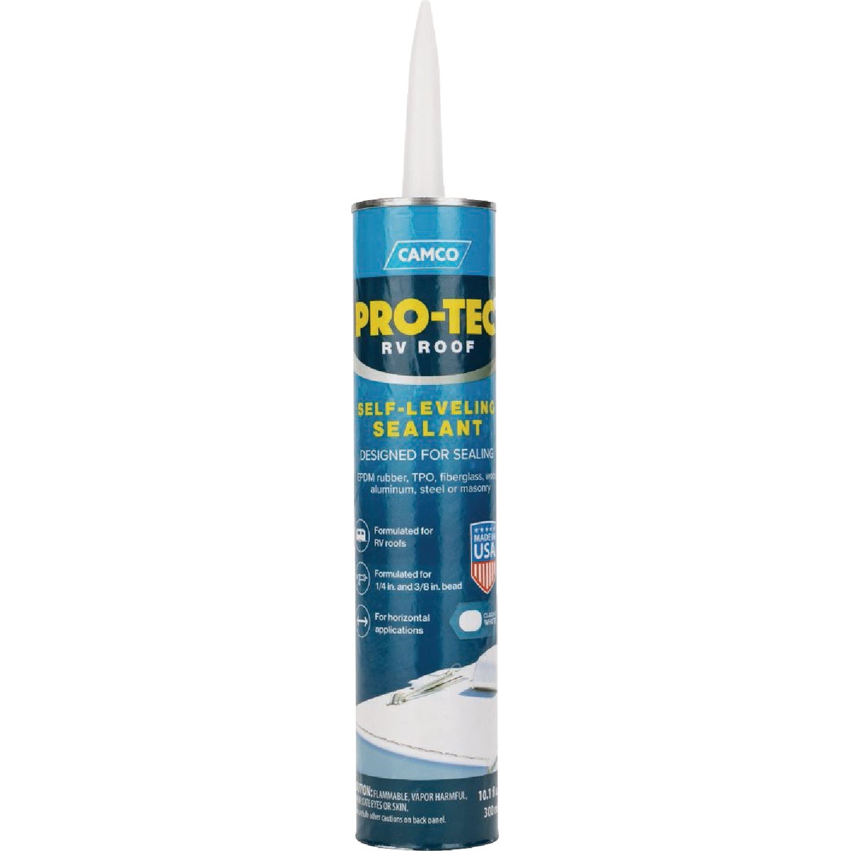 Pro-Tec White RV Roof Self-Leveling Sealant