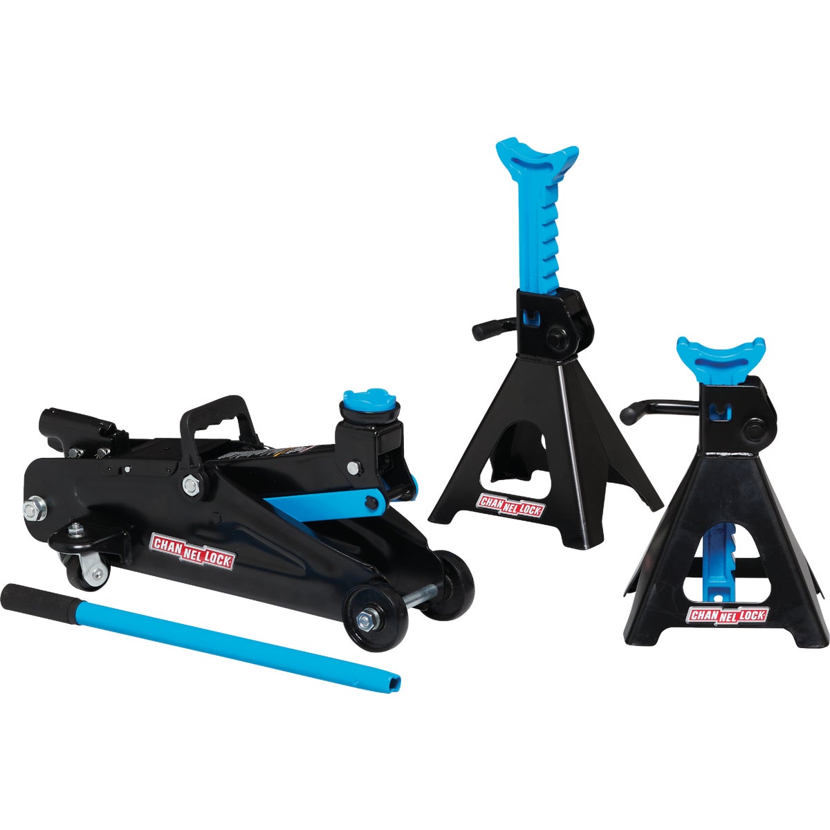 Channellock 2-Ton Floor Jack and Jack Stand Kit