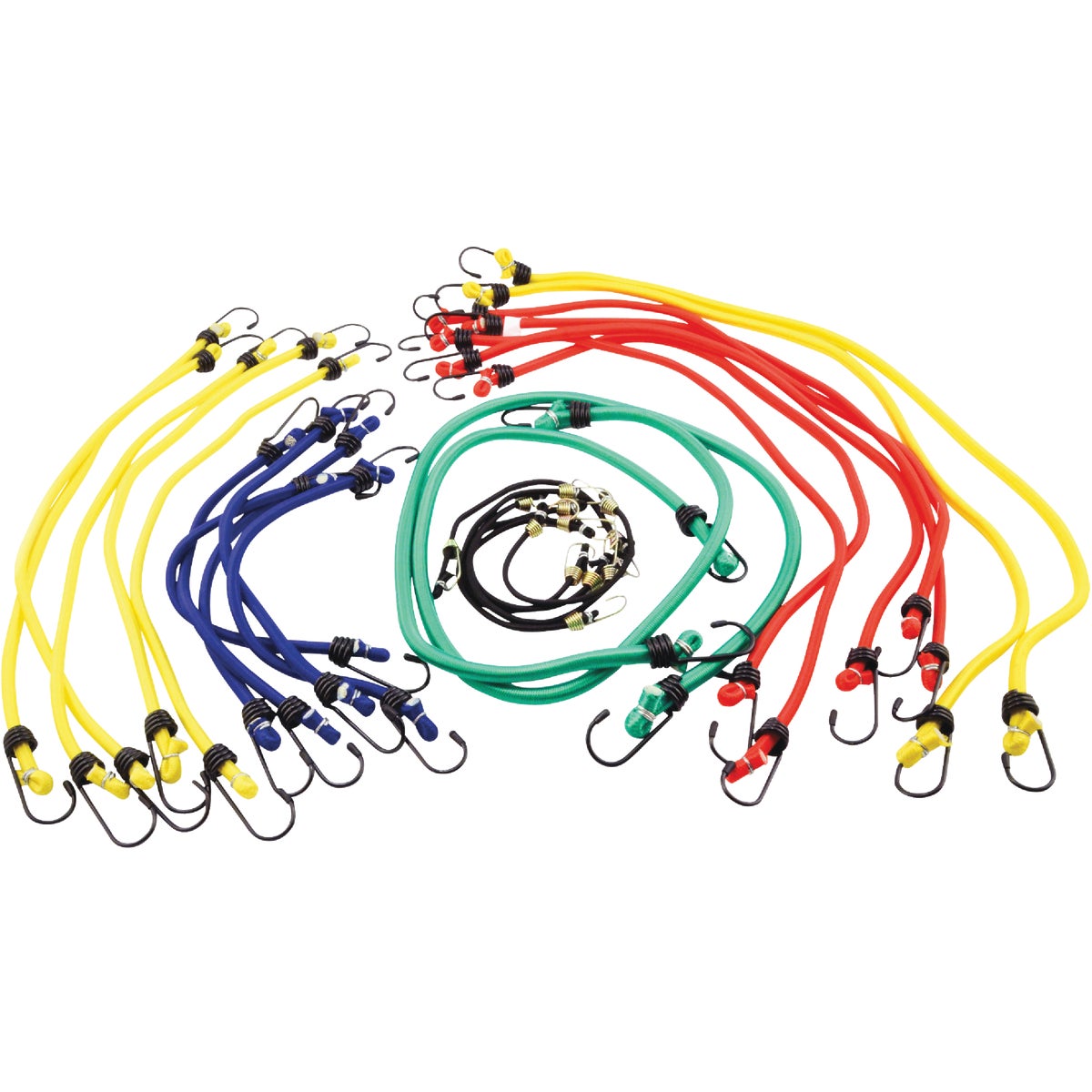 Erickson Vinyl Coated Wire Bungee Cord Set (25-Piece)