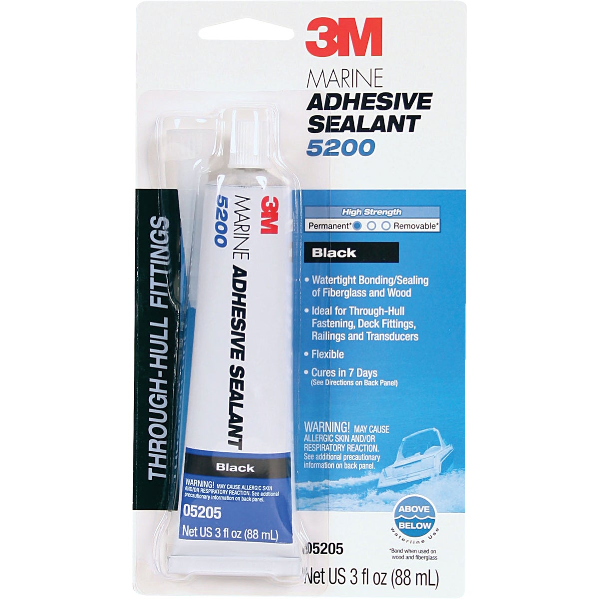 3M 3 Oz. Black Marine Adhesive Sealant 5200