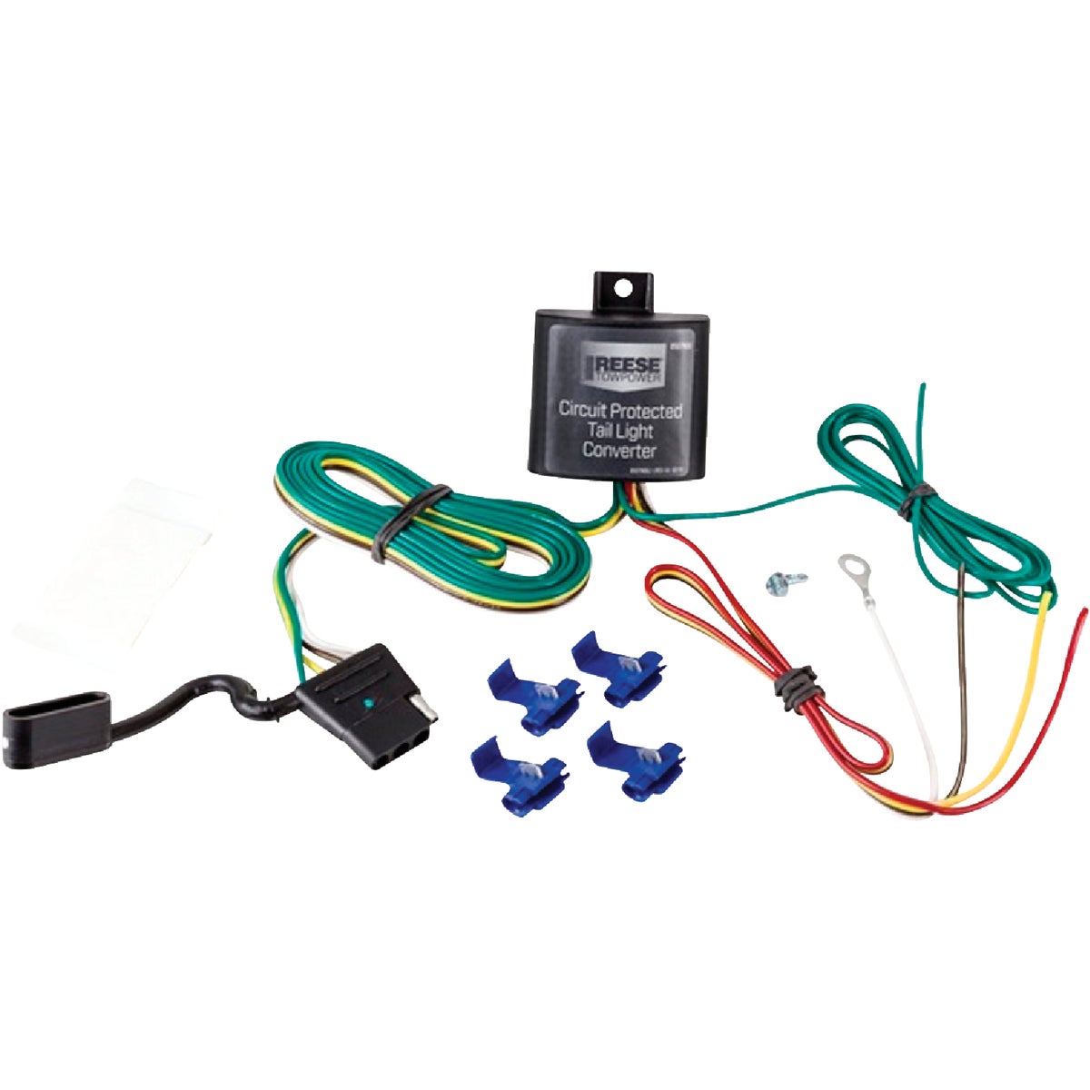 Reese Towpower Vehicle Taillight Converter with 4-Wire Flat Extension