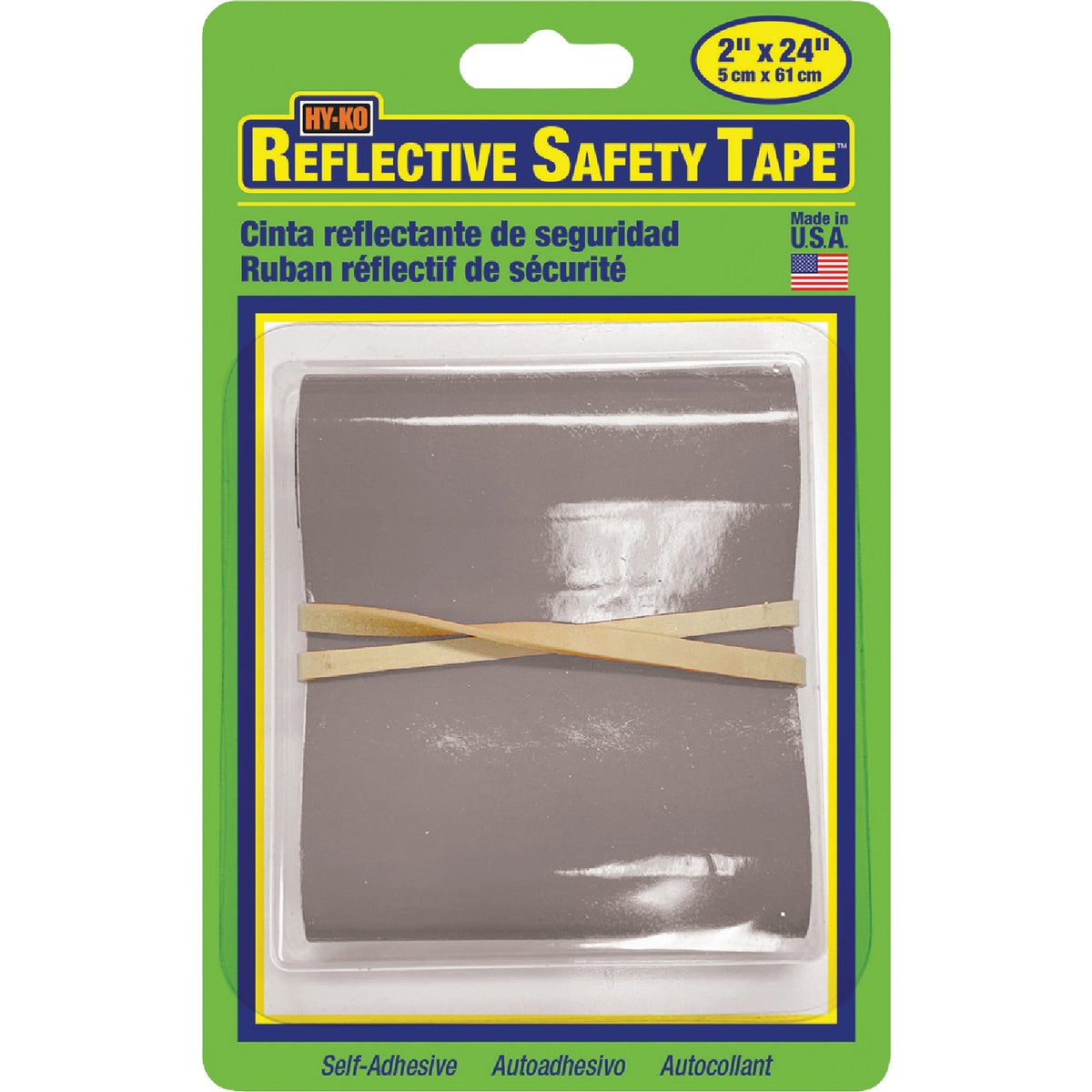 Hy-Ko 2 In. W. x 24 In. L. Silver Stripe Reflective Safety Tape