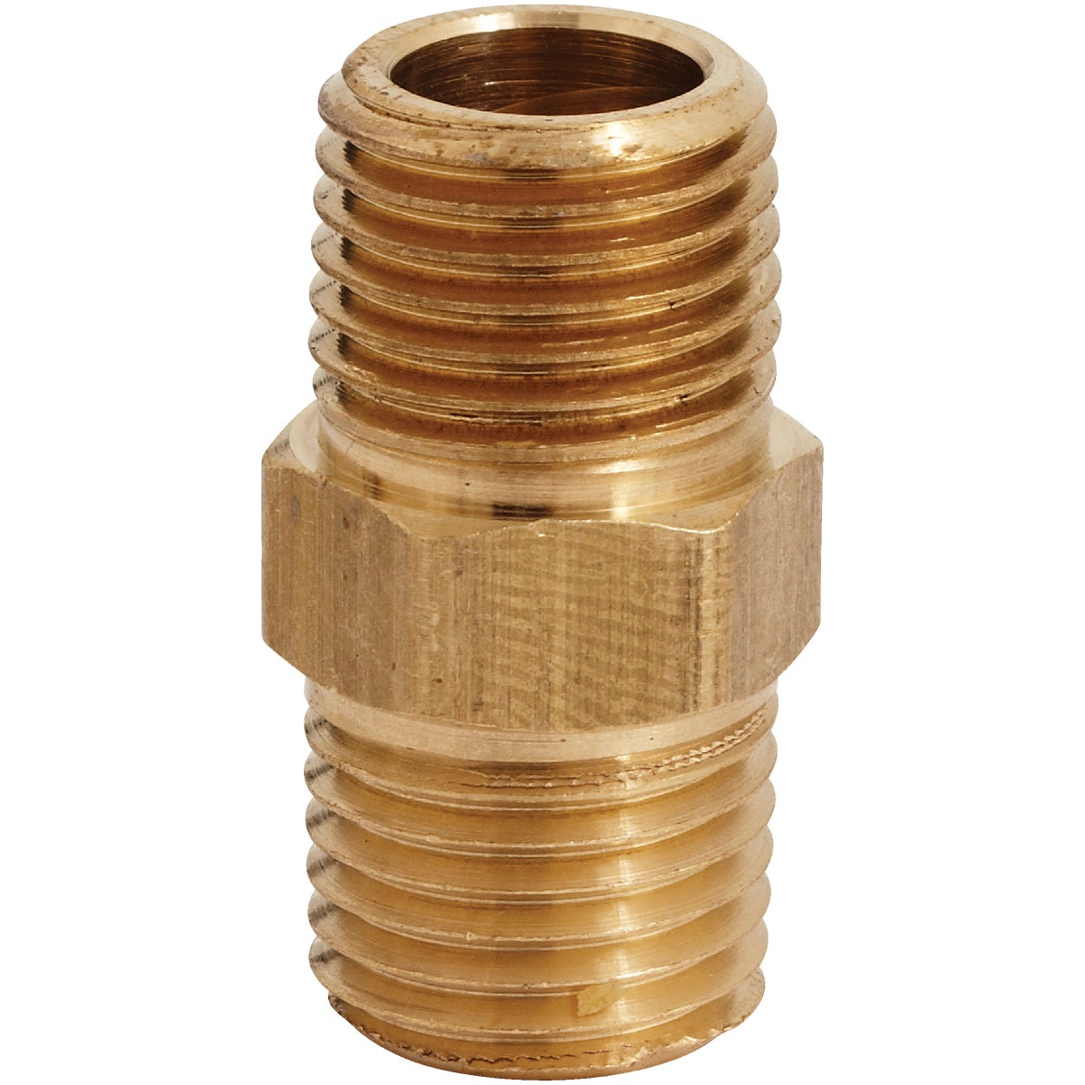 Milton Brass Hex Nipple Coupler