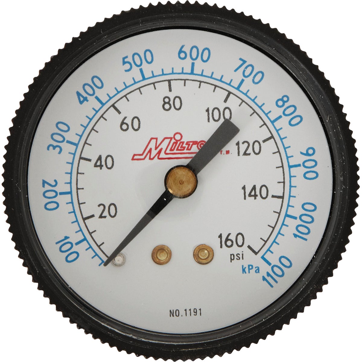 Milton 1/4 In. NPT Back Mount Mini Pressure Gauge