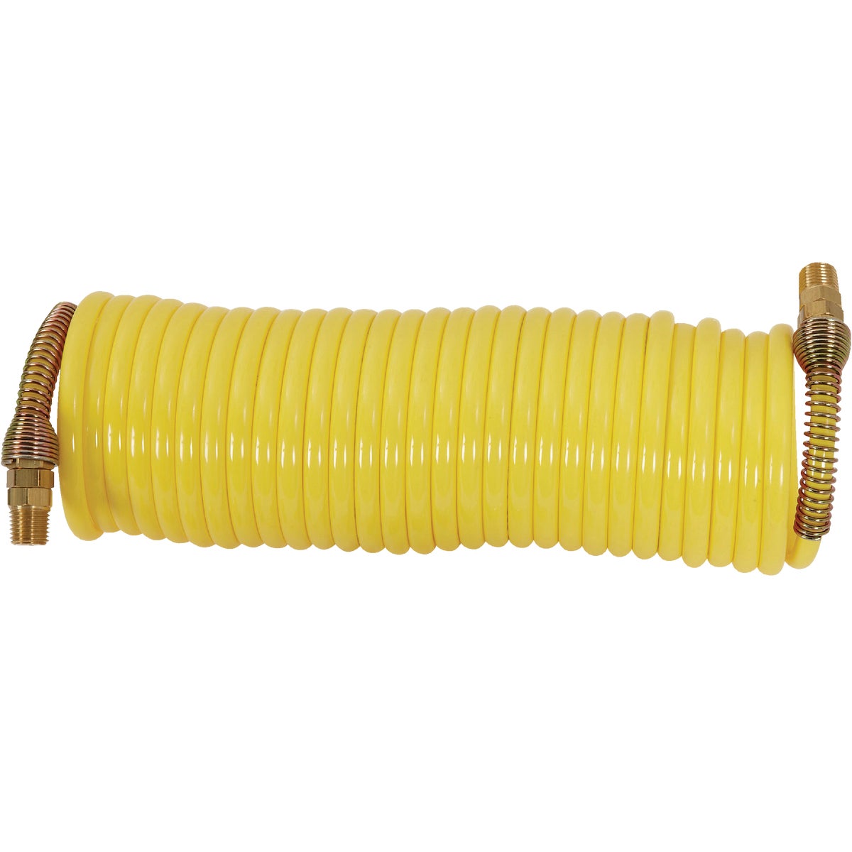 Milton ReKoil 1/4 In. x 25 Ft. Nylon Air Hose with 1/4 In. MNPT Swivel Fittings