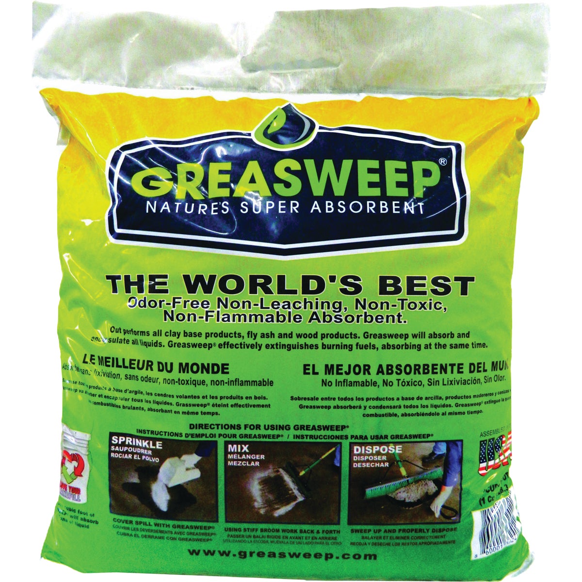 Greasweep 13 Lb. Natural Multi-Purpose Super Oil Absorbent