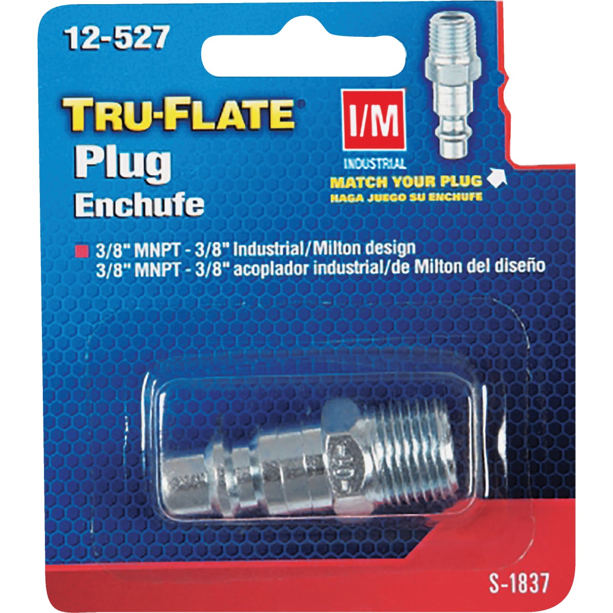 Tru-Flate 3/8 In. Body Series I/M-Industrial Plug