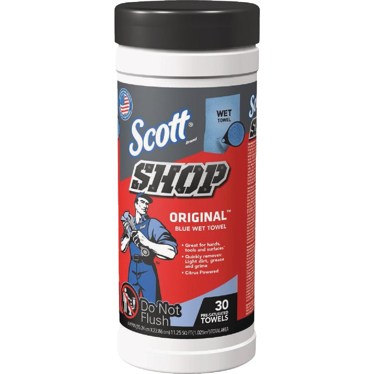 Scott Shop Original Blue Wet Towel (30-Count)