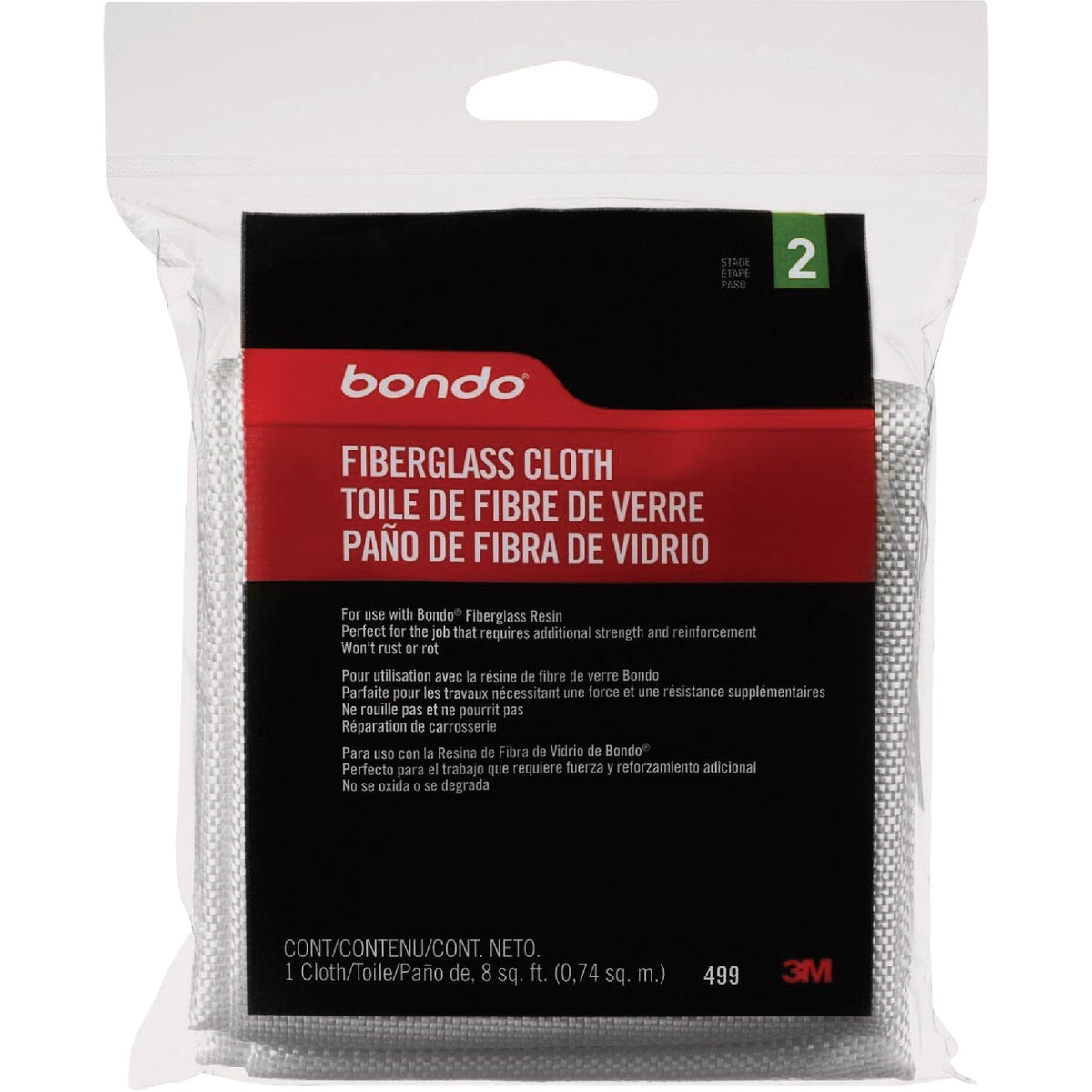 Bondo 8 Sq. Ft. Fiberglass Cloth