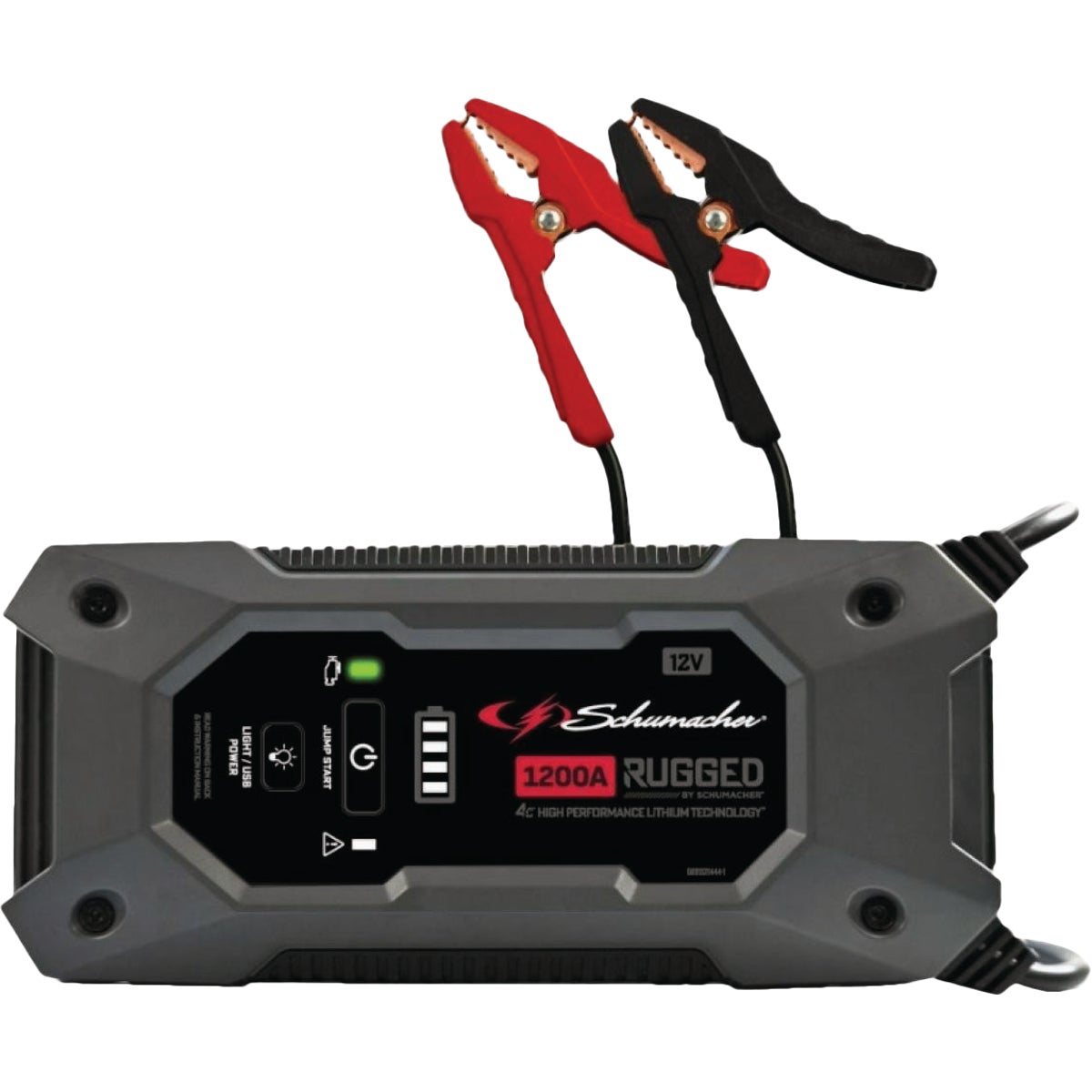 Schumacher 1200 Peak Amp Rugged Lithium Jump Starter and Power Pack