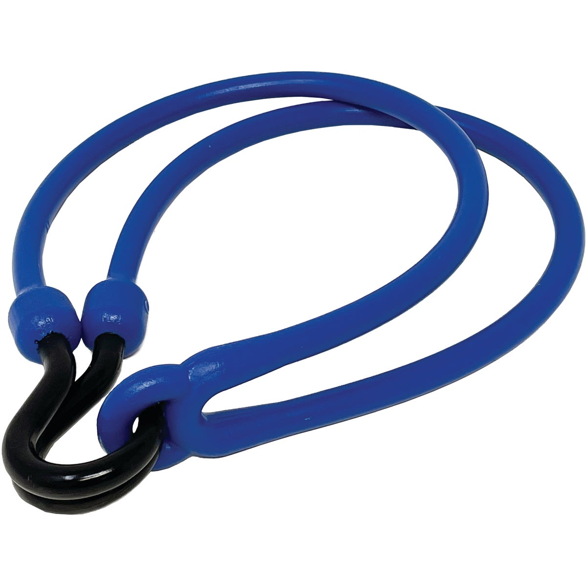 The Perfect Bungee 36 In. Easy Stretch Polyurethane Bungee Cord, Nylon Hooks, Blue