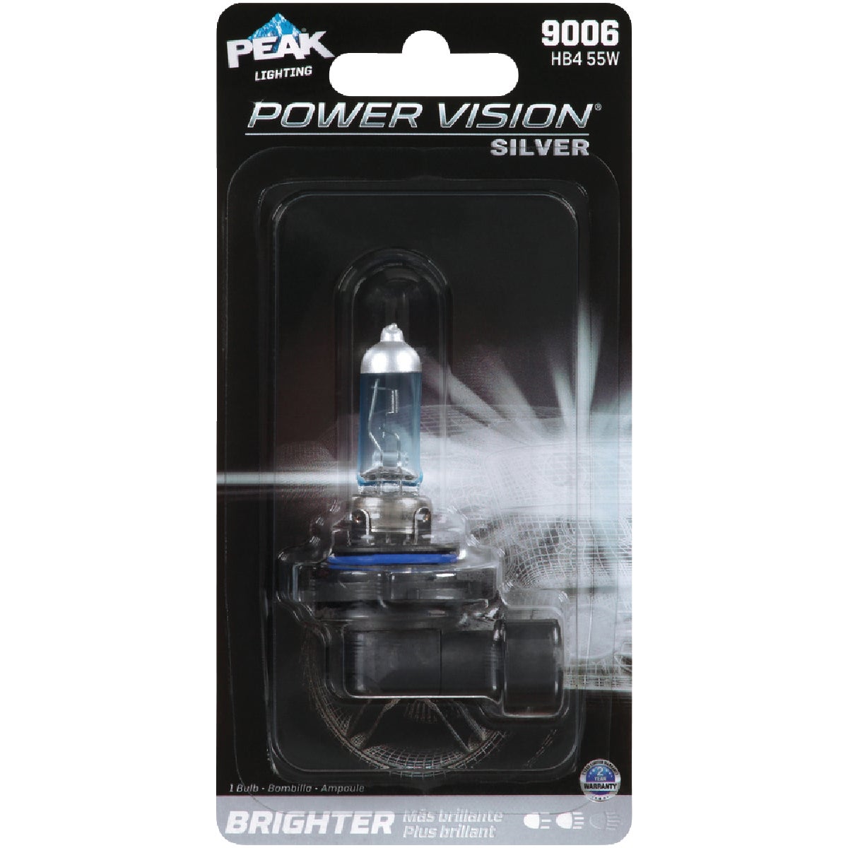 PEAK Power Vision Silver Halogen Automotive Bulb