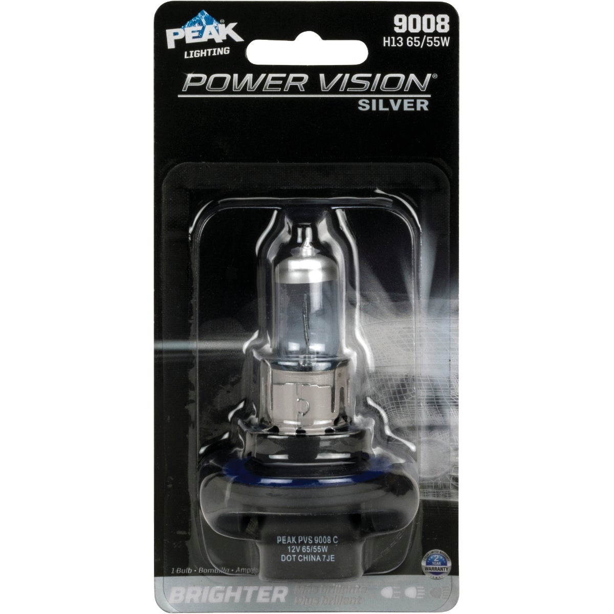 PEAK Power Vision Silver Halogen Automotive Bulb