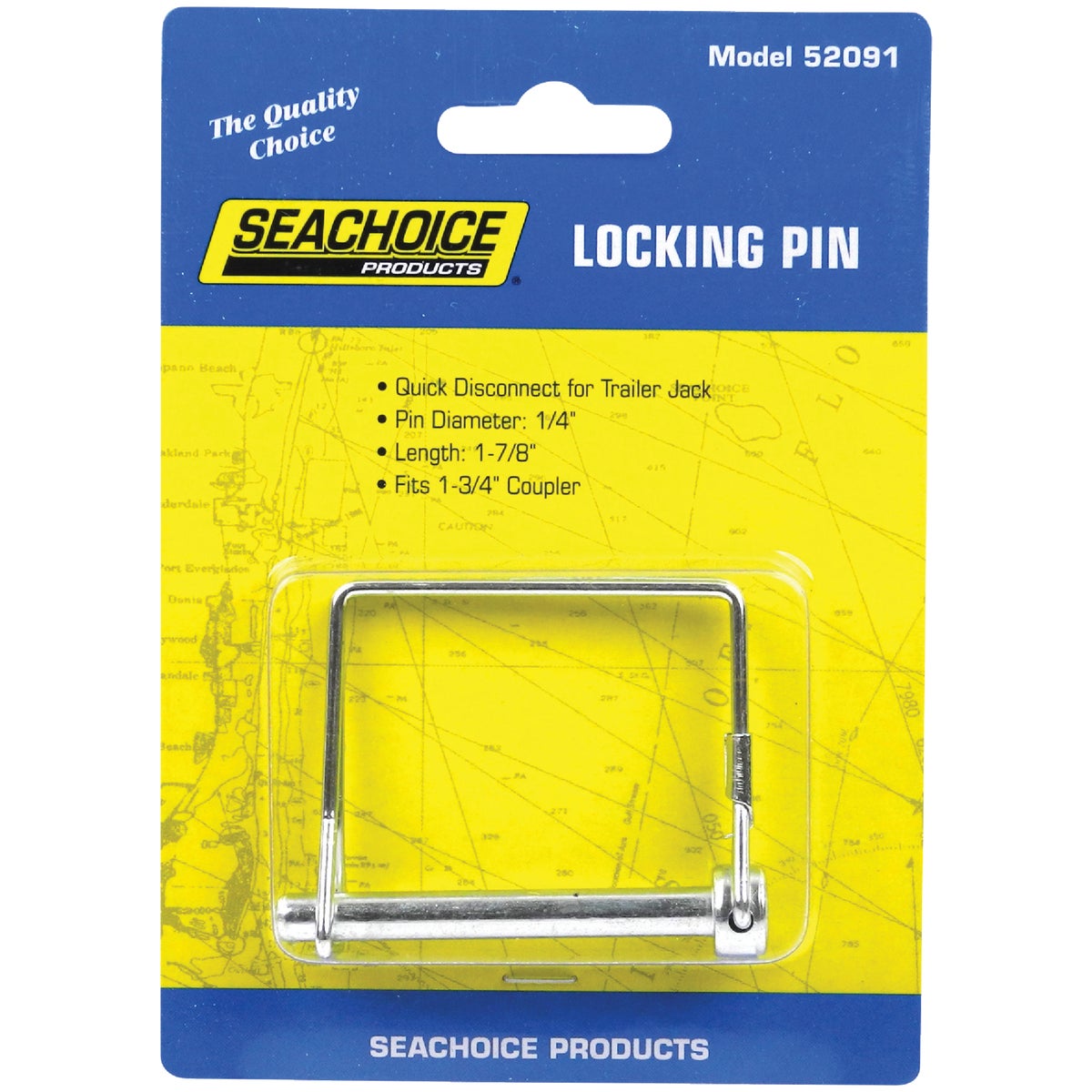 Seachoice 1/4 In. x 1-7/8 In. Locking Pin, Fits 1-3/4 In. Coupler