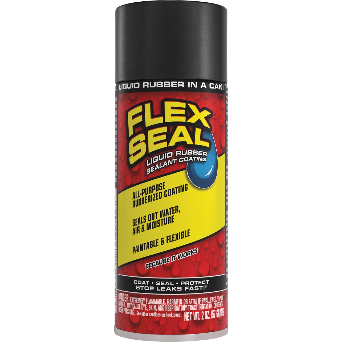 FLEX SEAL 2 Oz. Mini Spray Rubber Sealant, Black