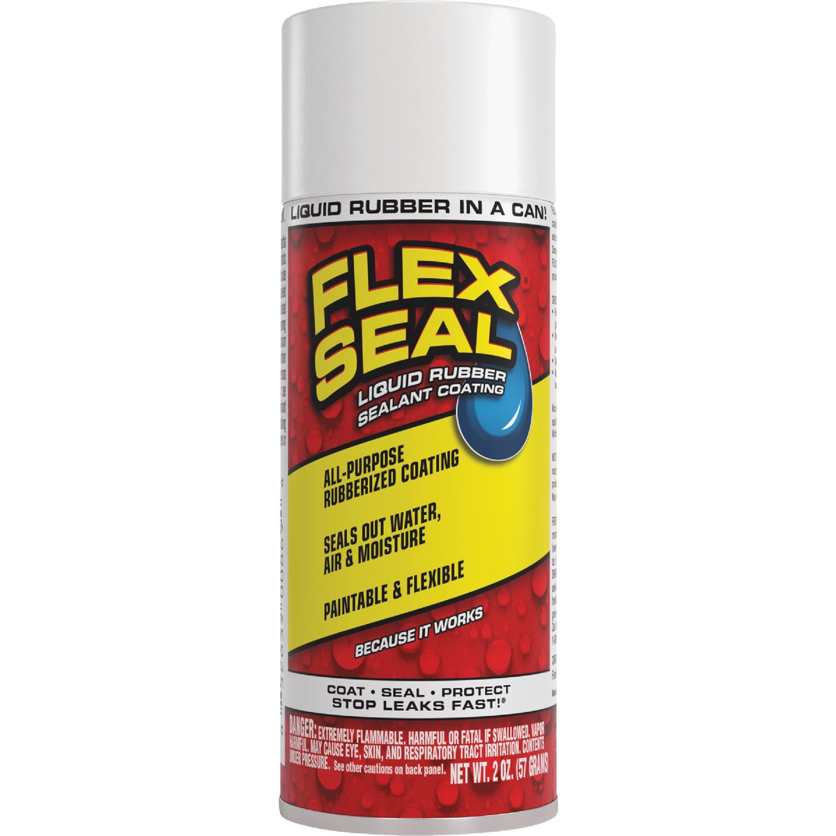 FLEX SEAL 2 Oz. Mini Spray Rubber Sealant, White