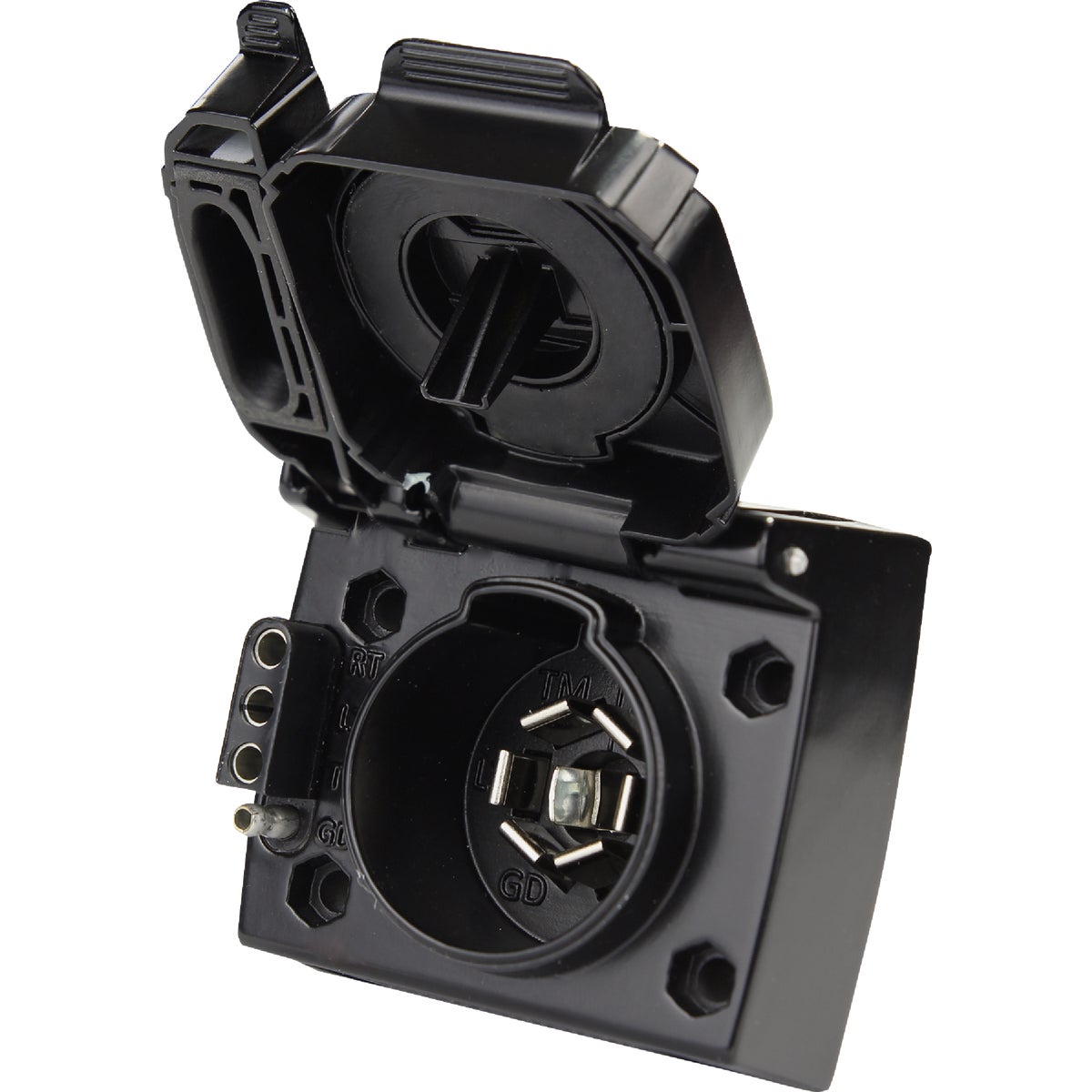 Hopkins Endurance 7-Blade To 4-Flat Multi-Tow Vehicle Side 