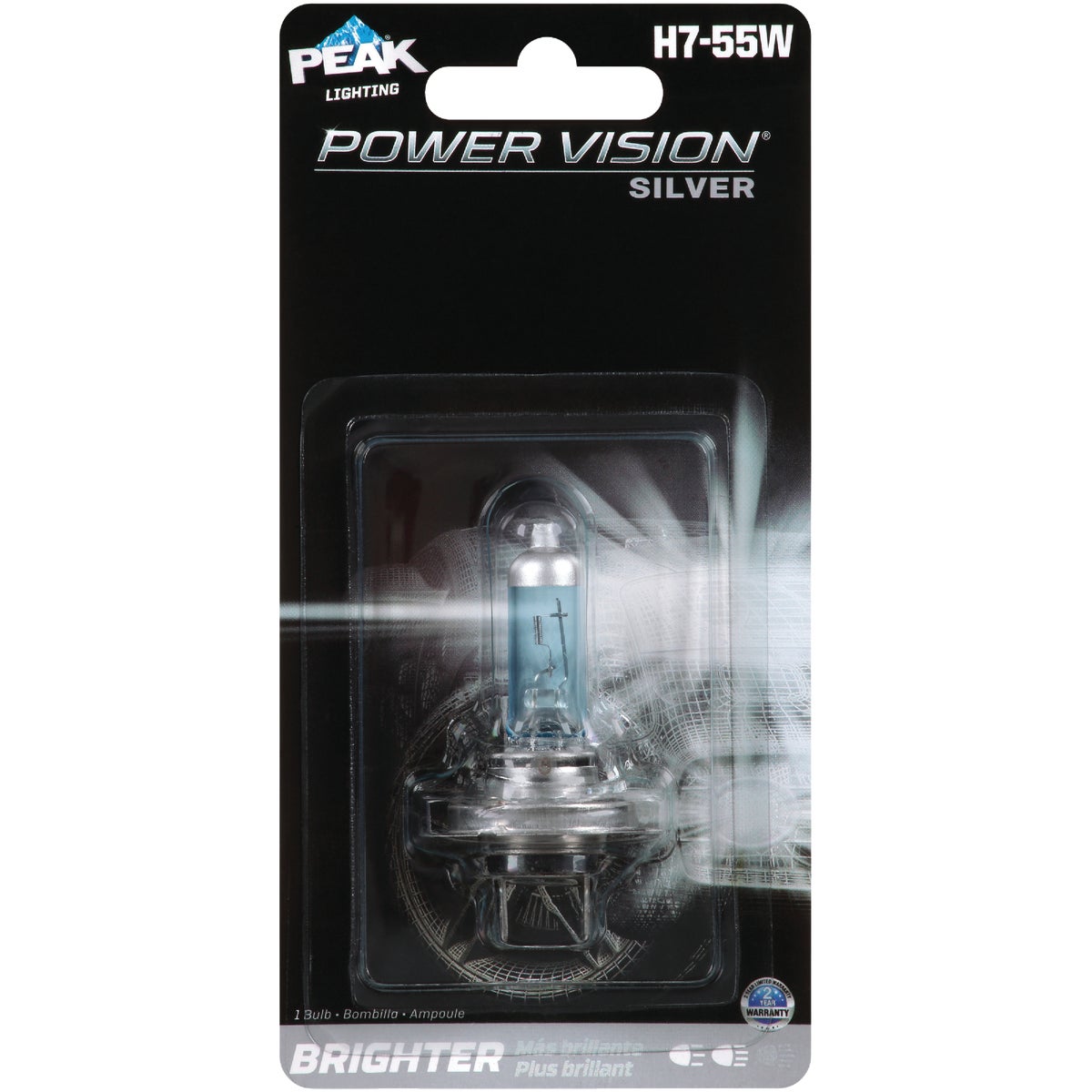 PEAK Power Vision Silver Halogen Automotive Bulb