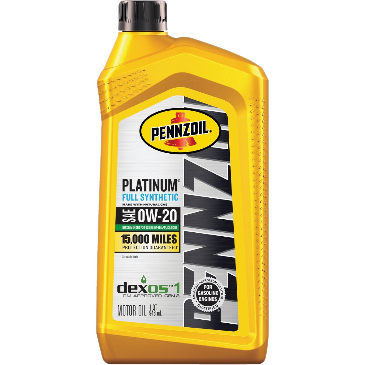 Pennzoil Platinum Full Synthetic SAE OW-20 Quart Motor Oil