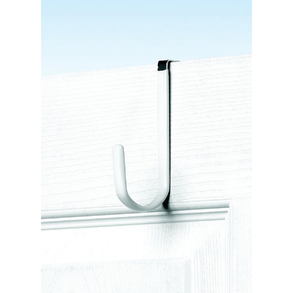 Spectrum Metal White Single Over-The-Door Hook