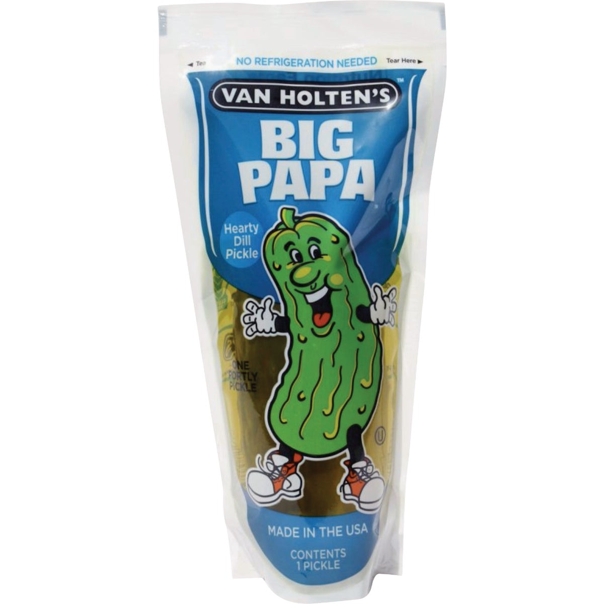 Van Holten's Big Papa Dill Pickle in a Bag