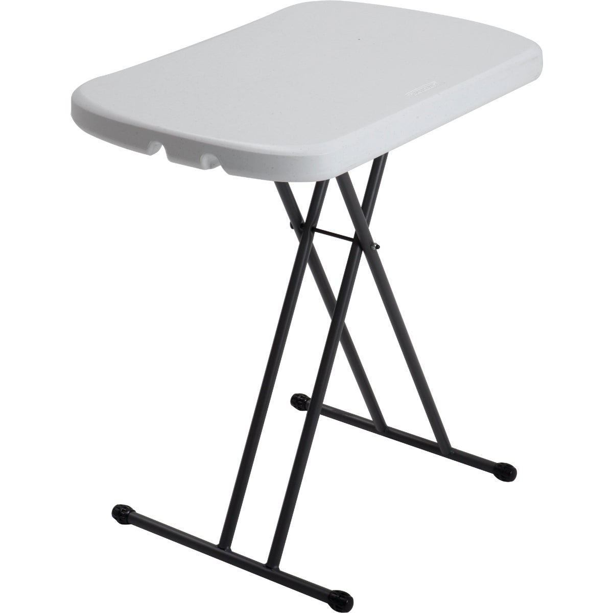 Lifetime 26 In. x 18 In. Personal Folding Table, White Granite