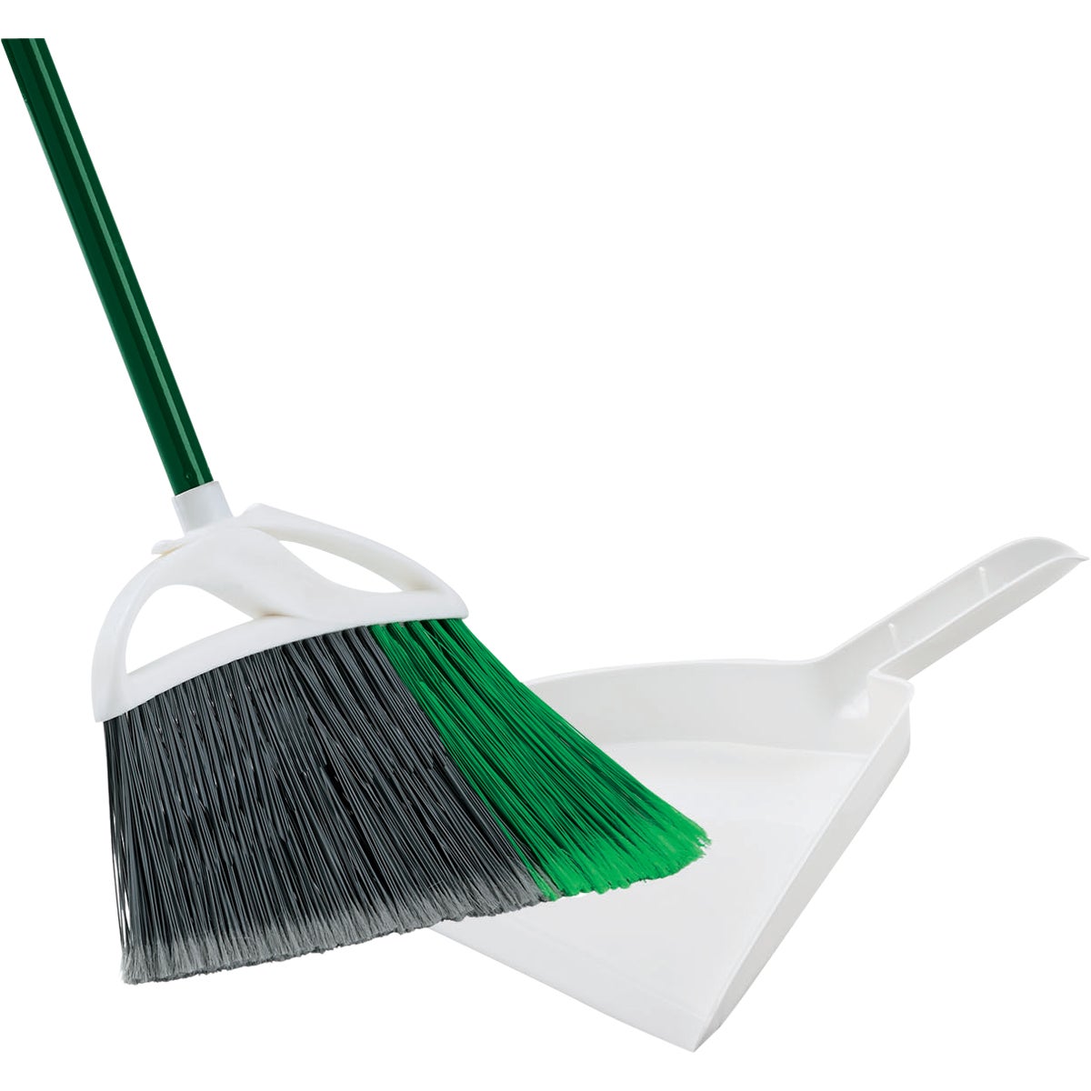 Libman 13 In. W. x 54 In. L. Steel Handle Large Precision Angle Broom with Dustpan