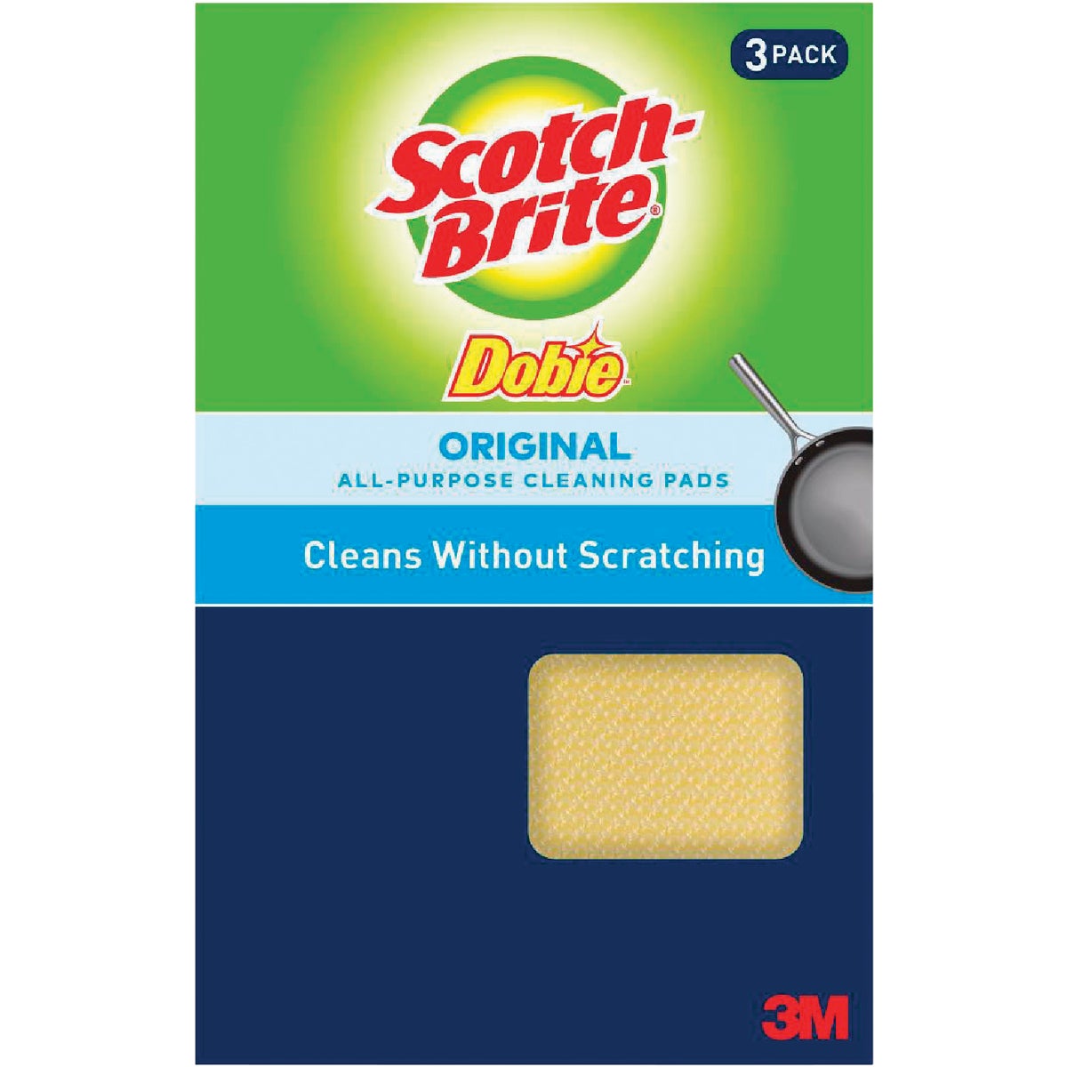 Scotch-Brite Dobie Cleaning Scouring Pad (3-Count)