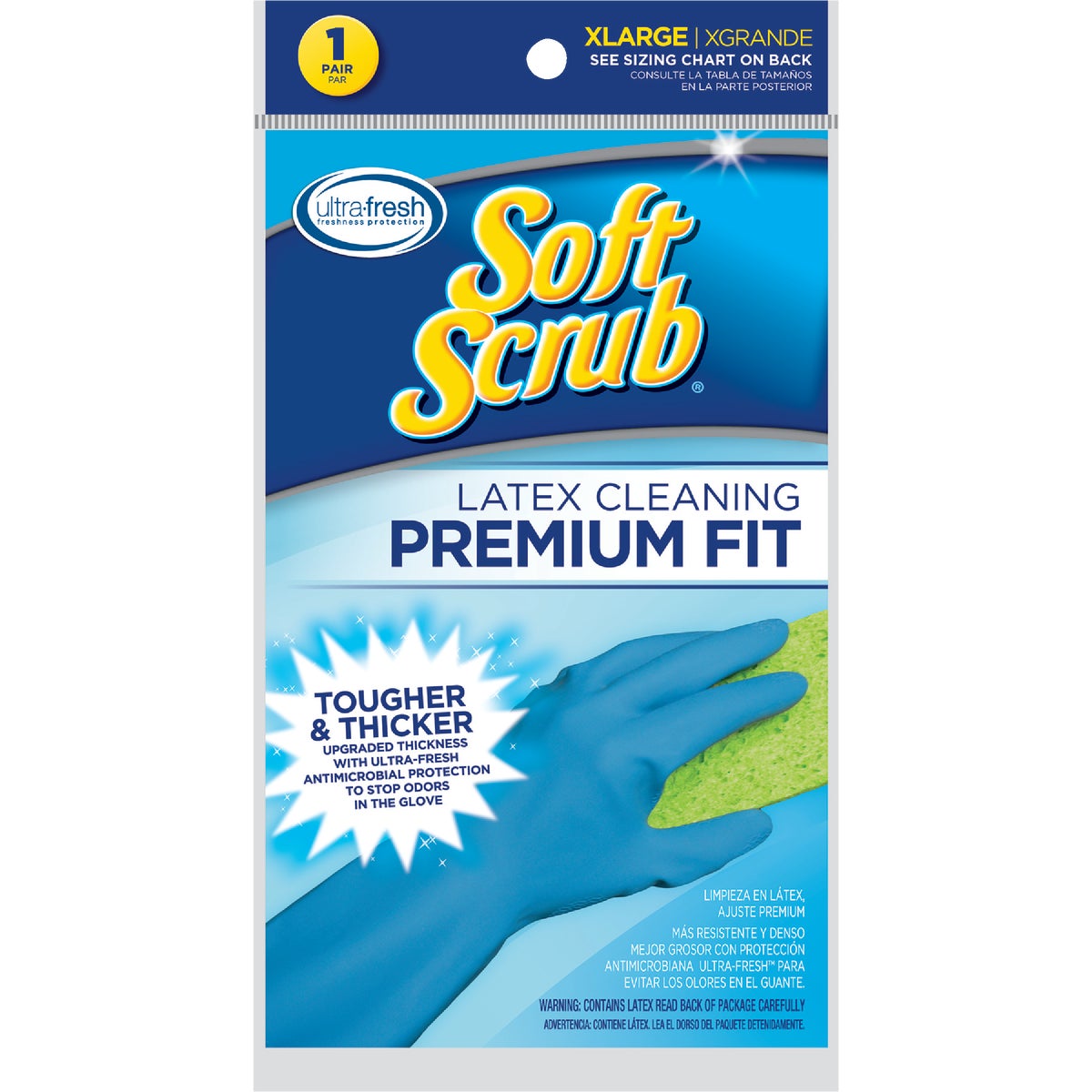 Soft Scrub XL Premium Fit Latex Rubber Glove