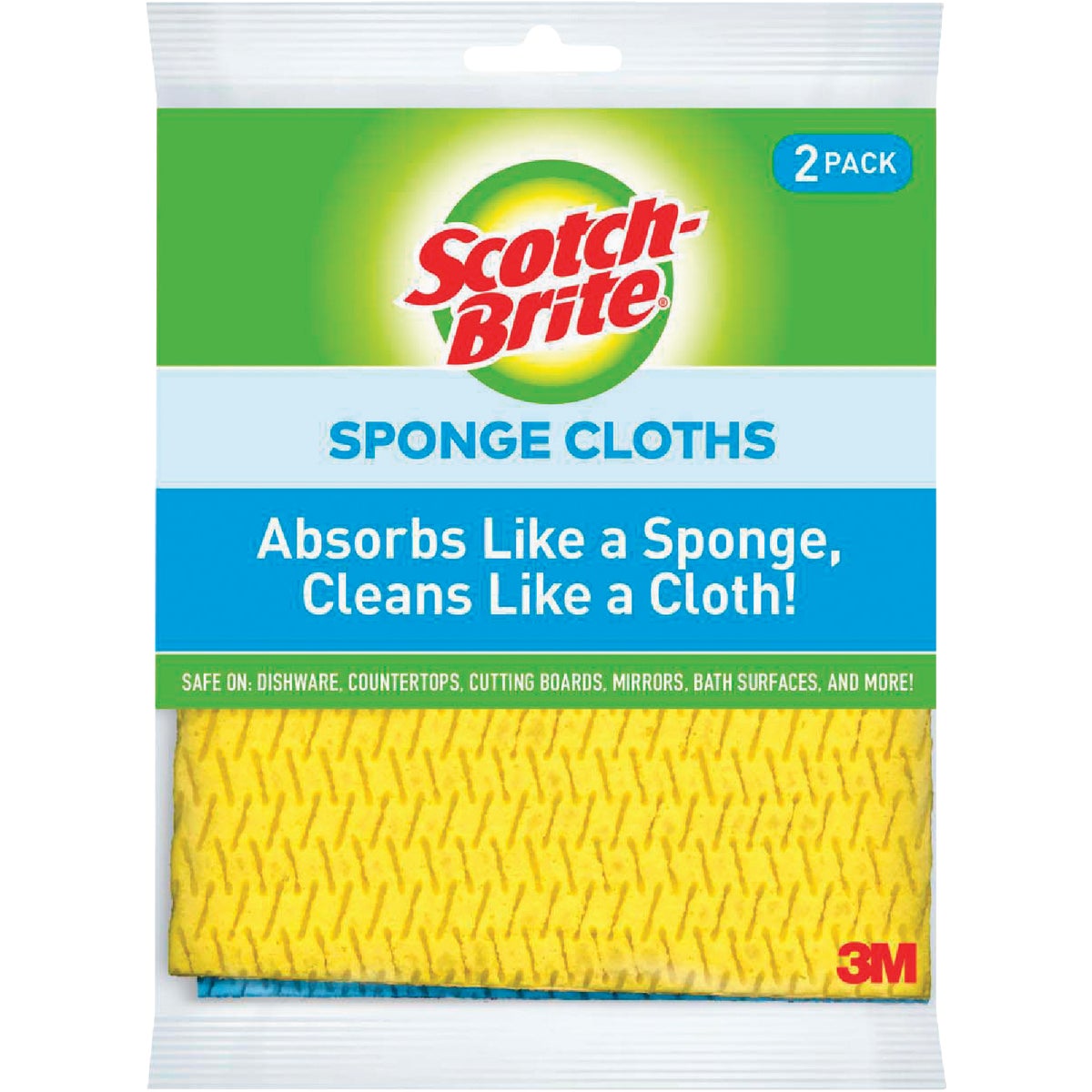 Scotch-Brite 7.8 In. x 6.8 In. Absorbent Cloth (2-Count)