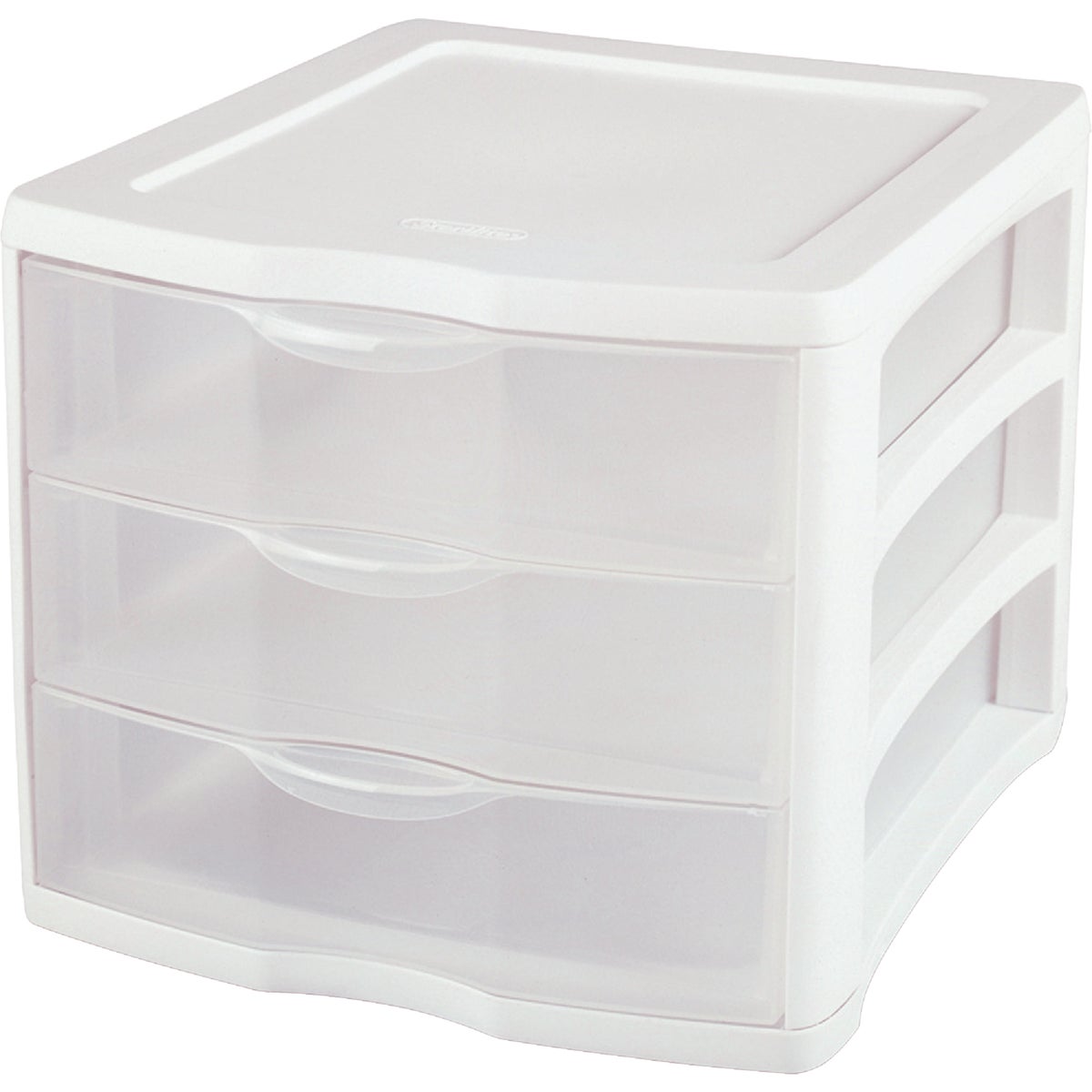 Sterilite ClearView 10 In. x 10 In. x 13.5 In. White 3-Drawer Storage Unit