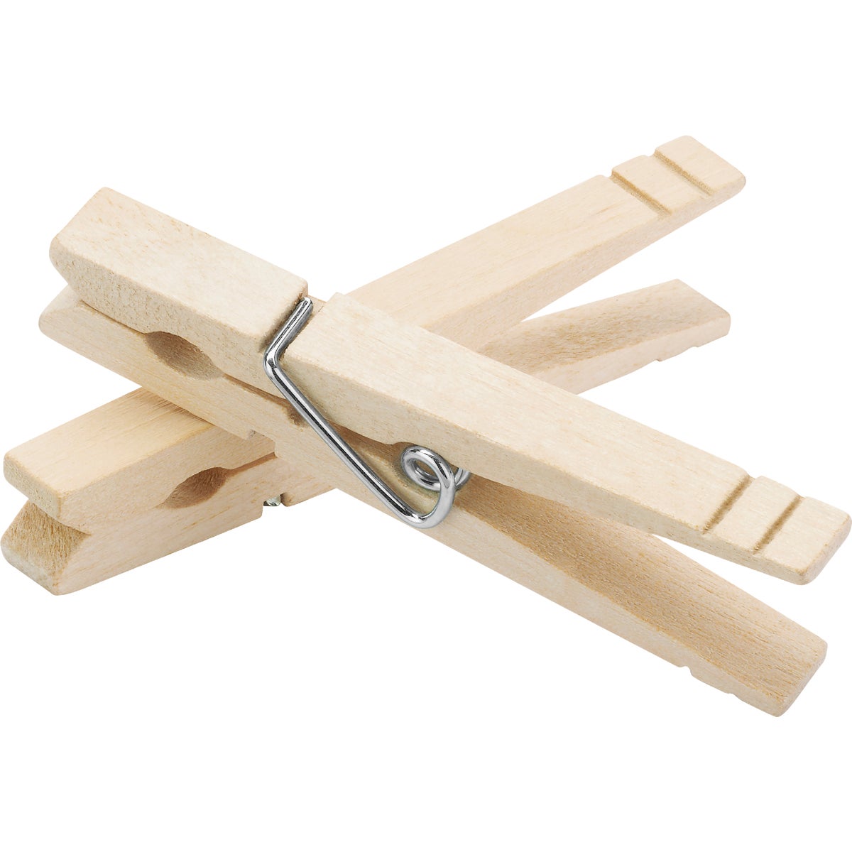 Whitmor Spring Hardwood Clothespins (100-Pack)