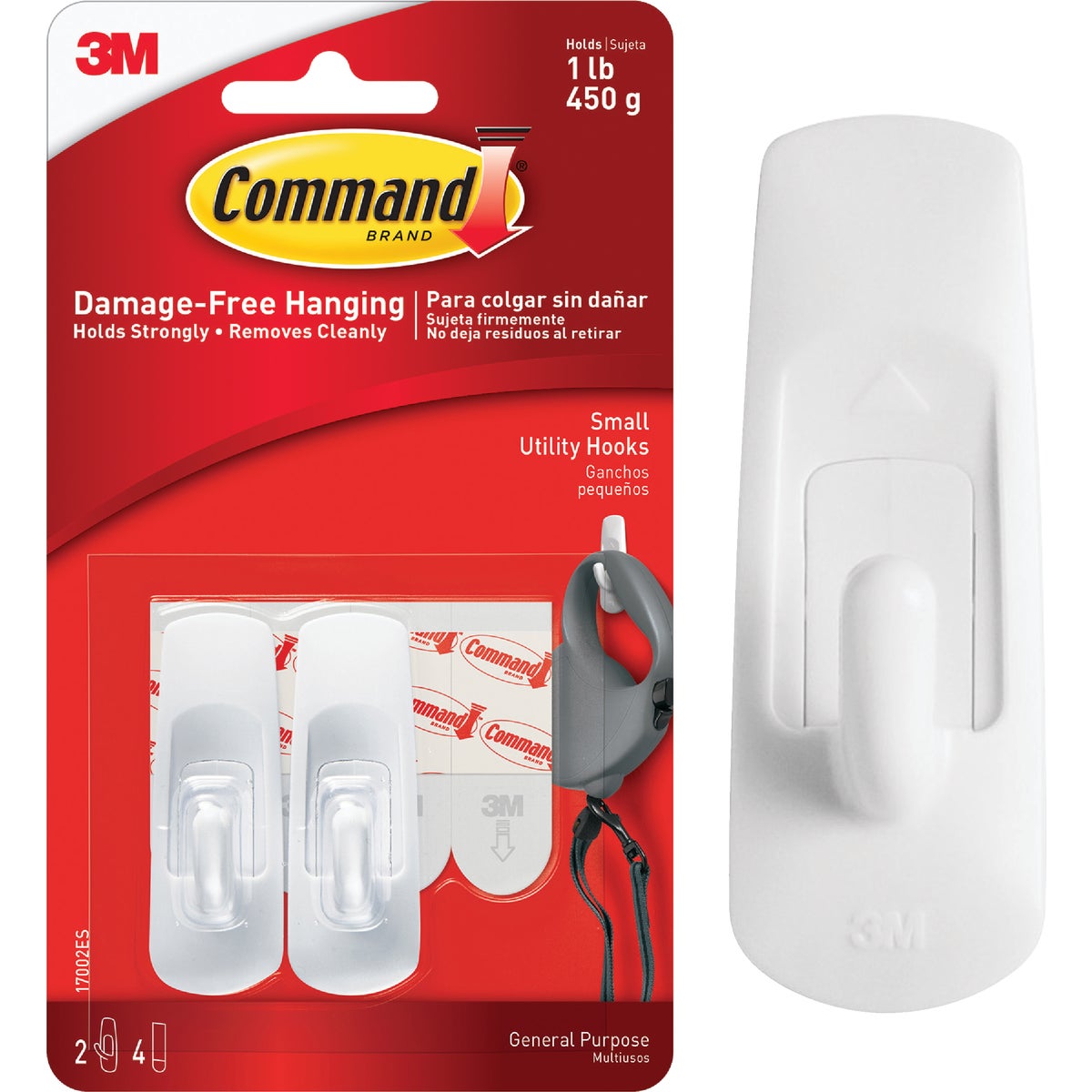 Command Small Utility Adhesive Hook (2-Pack)