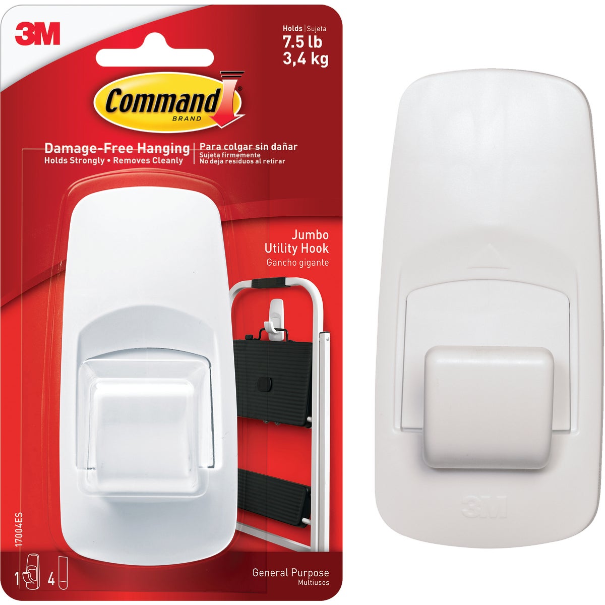 Command Jumbo Utility Adhesive Hook