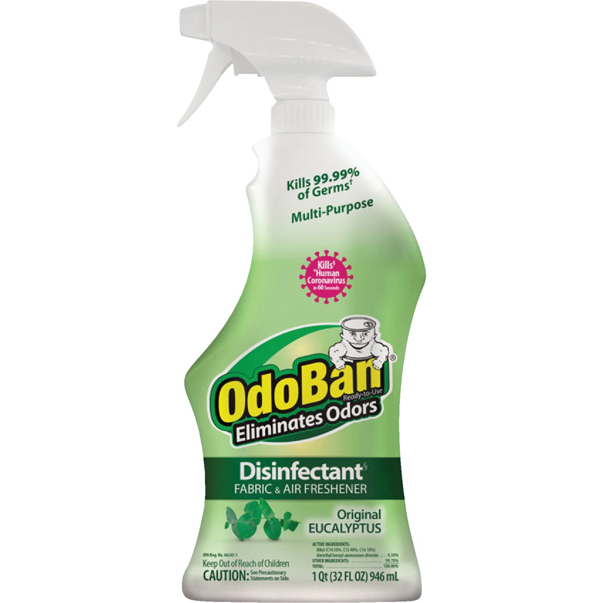 OdoBan 32 Oz. Eucalyptus Washable Surface Sanitizer & Deodorizer