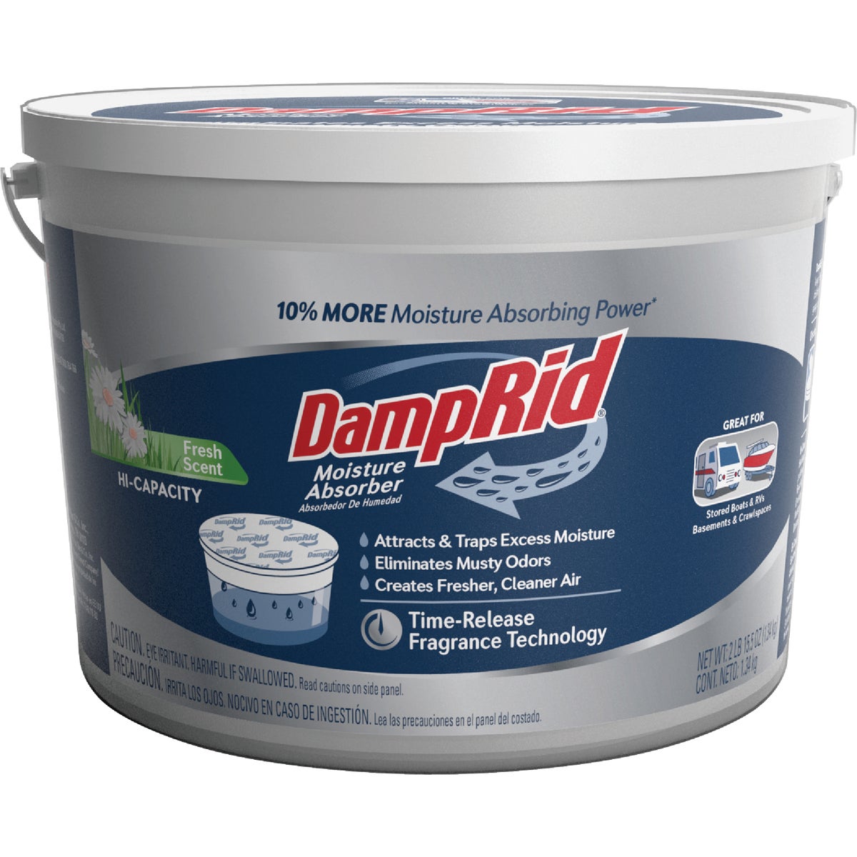 DampRid 47.5 Oz Hi-Capacity Fresh Scent Moisture Absorber with Microban