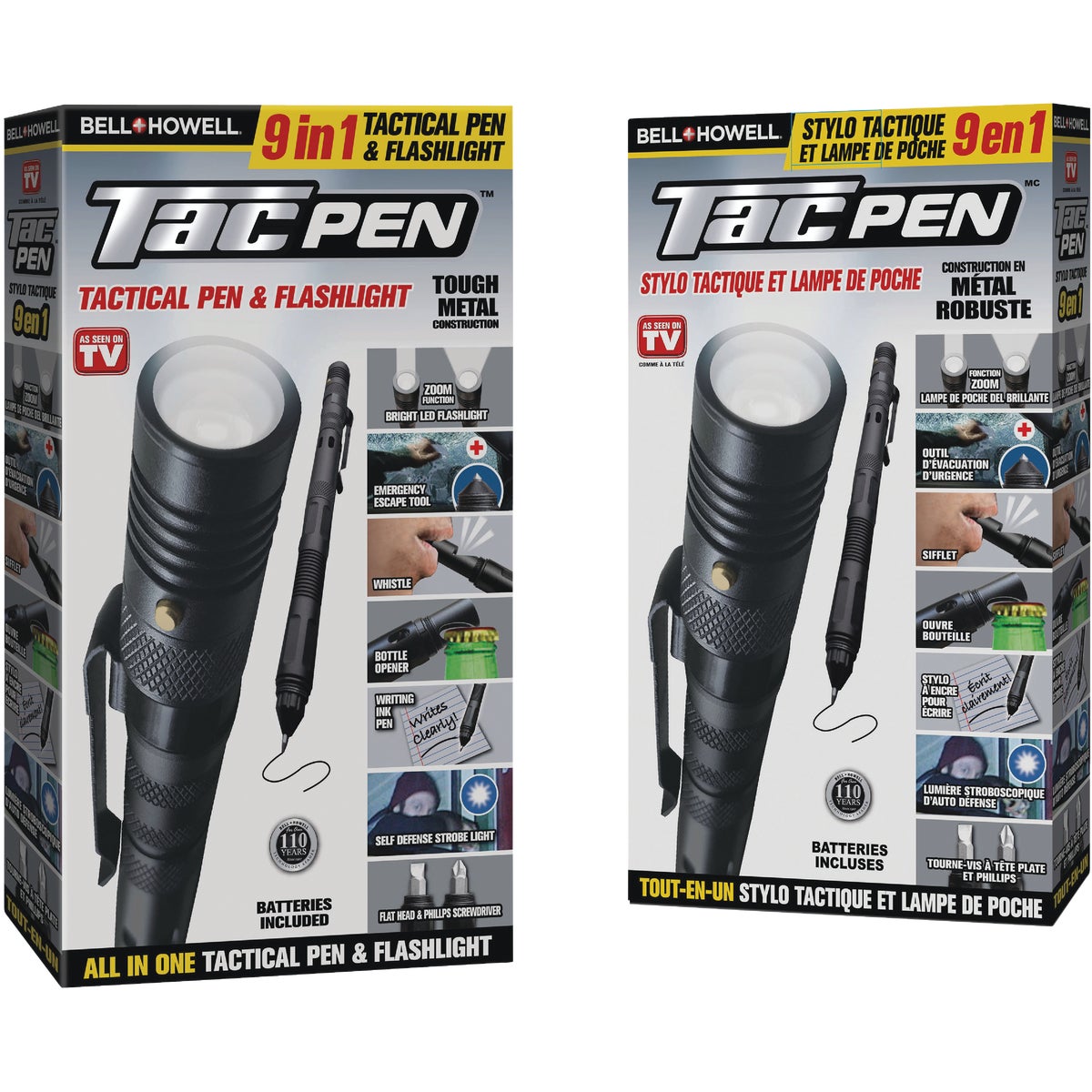 Bell+Howell TacPen Tactical Pen & Flashlight