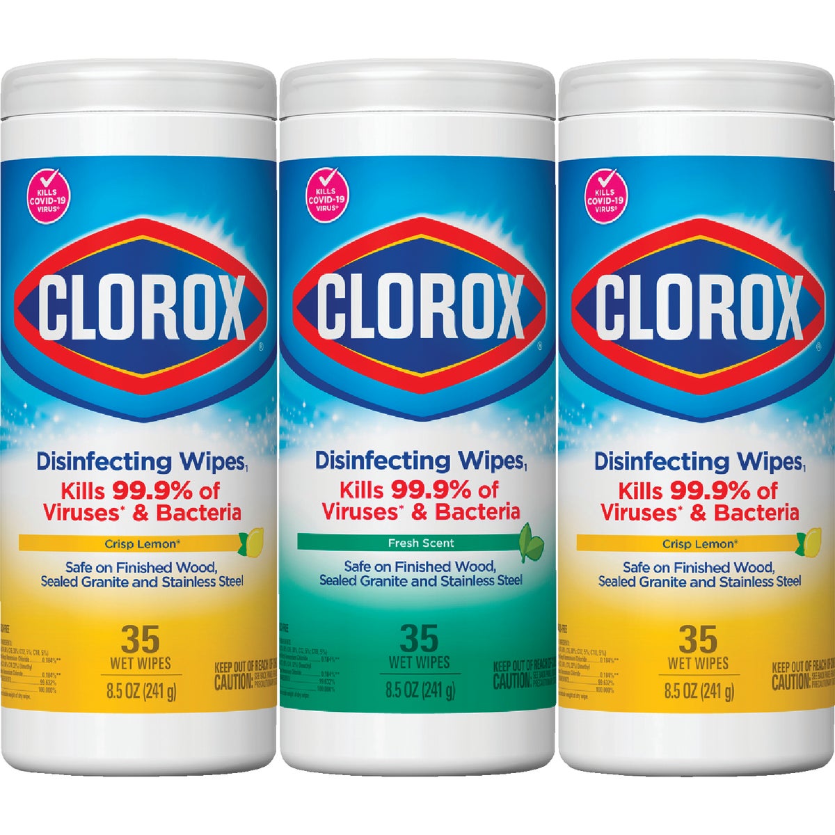 Clorox Disinfecting Cleaning Wipes Tub (3-Pack, 35 Each)