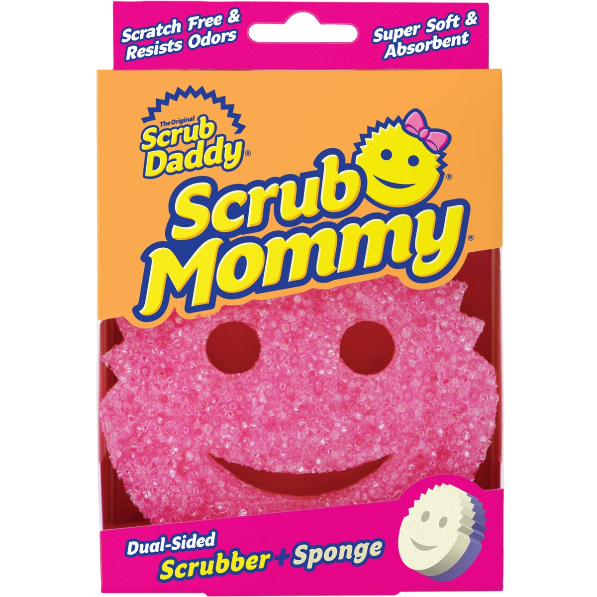 Scrub Mommy 6 In. x 4.125 In. Dual Sided Purple Scrub Sponge